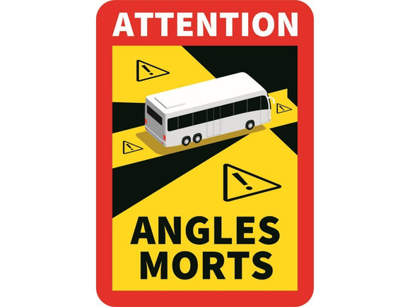 Dode hoek sticker Bus Frankrijk